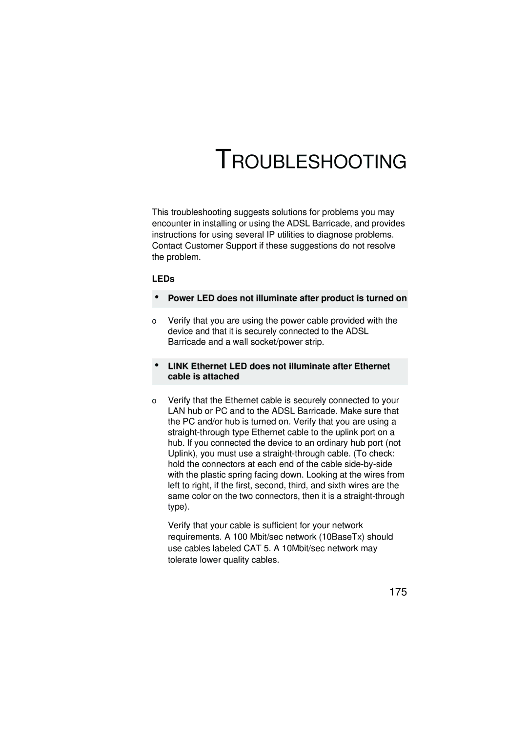 SMC Networks SMC7204BRA manual Troubleshooting 