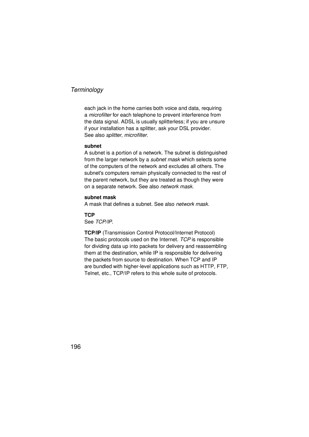 SMC Networks SMC7204BRA manual Subnet mask 