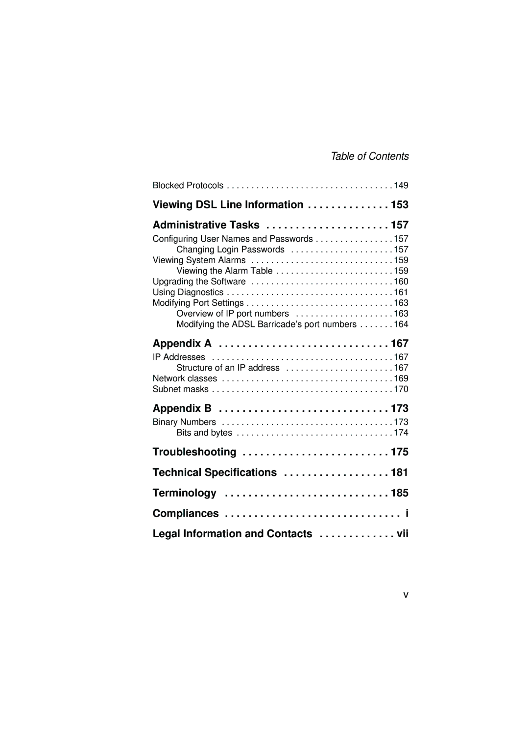 SMC Networks SMC7204BRA manual Viewing DSL Line Information Administrative Tasks, Appendix a, Appendix B 