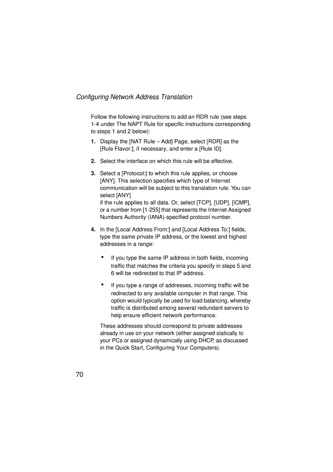 SMC Networks SMC7204BRA manual Configuring Network Address Translation 