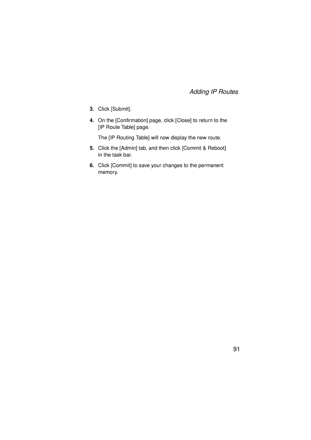 SMC Networks SMC7204BRA manual Adding IP Routes 