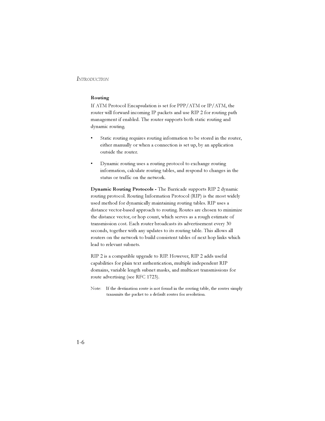 SMC Networks SMC7401BRA manual Routing 