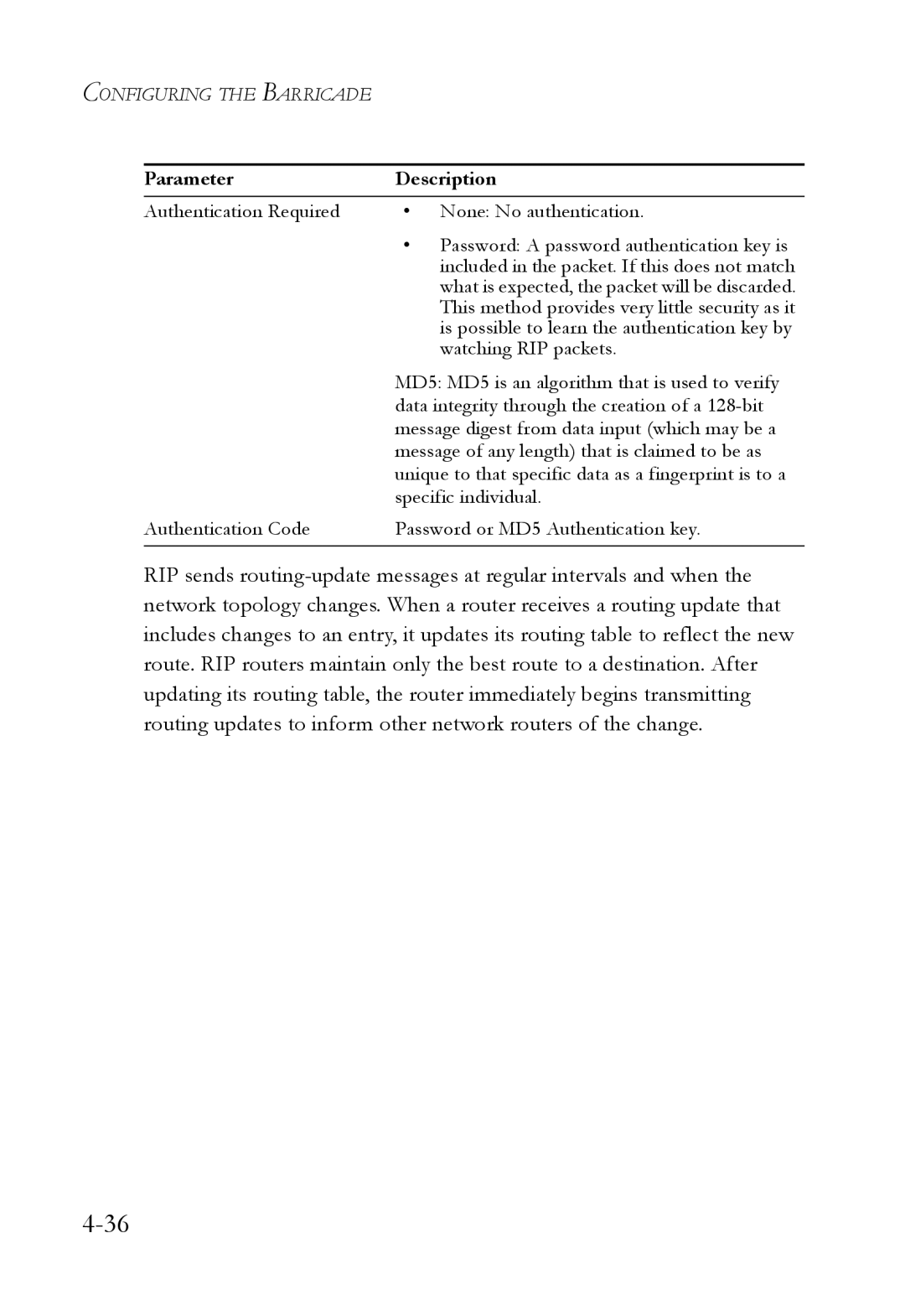 SMC Networks SMC7404WBRA manual This method provides very little security as it 