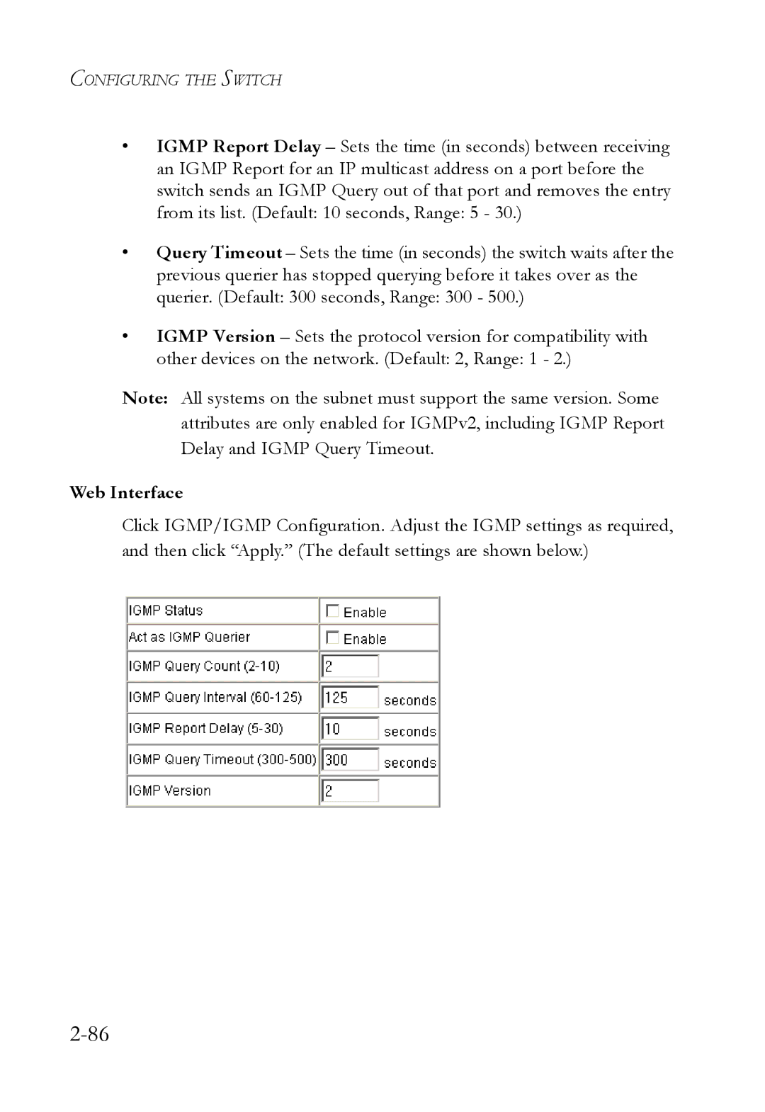 SMC Networks SMC7724M/VSW manual Web Interface 