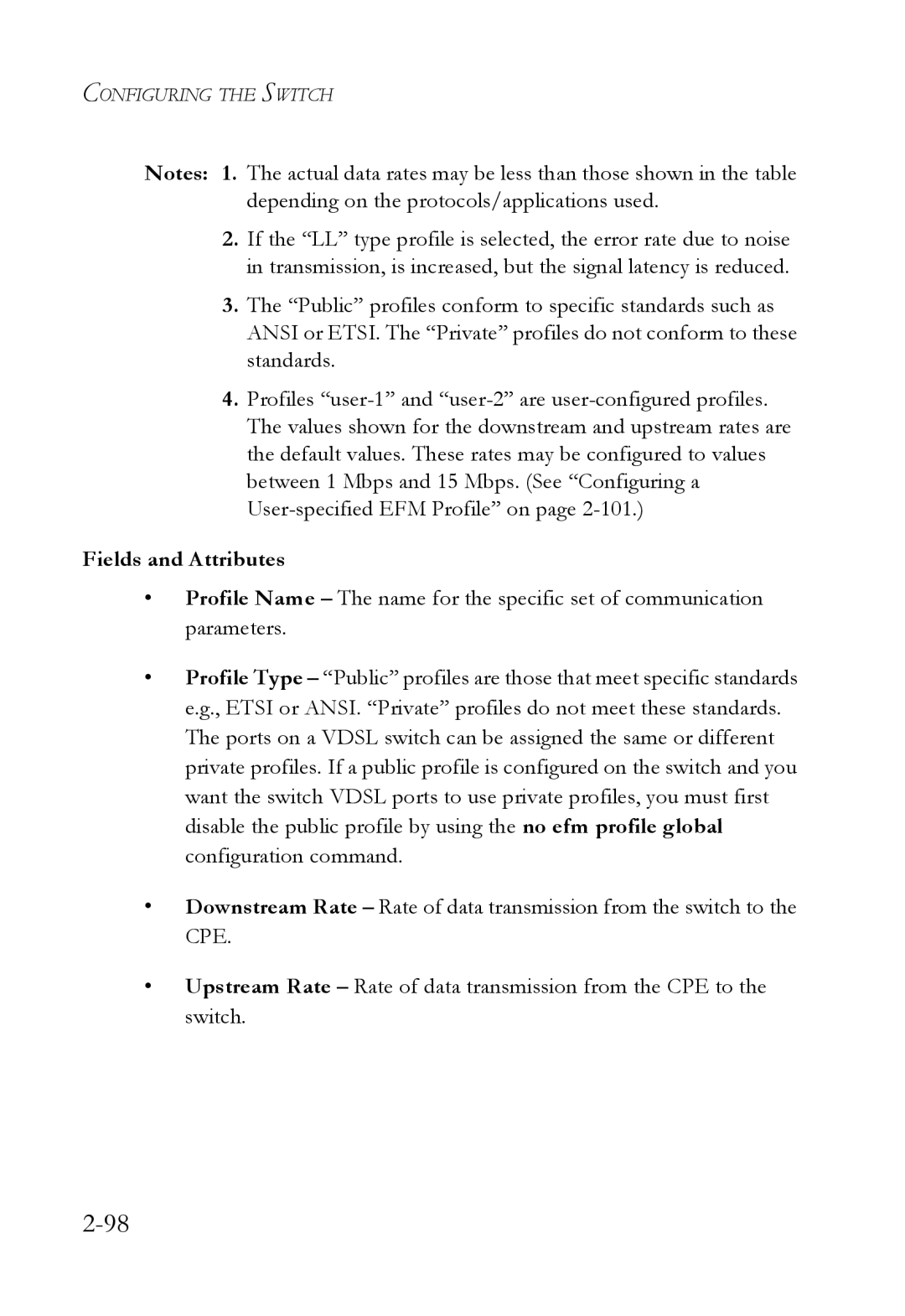 SMC Networks SMC7724M/VSW manual Fields and Attributes 