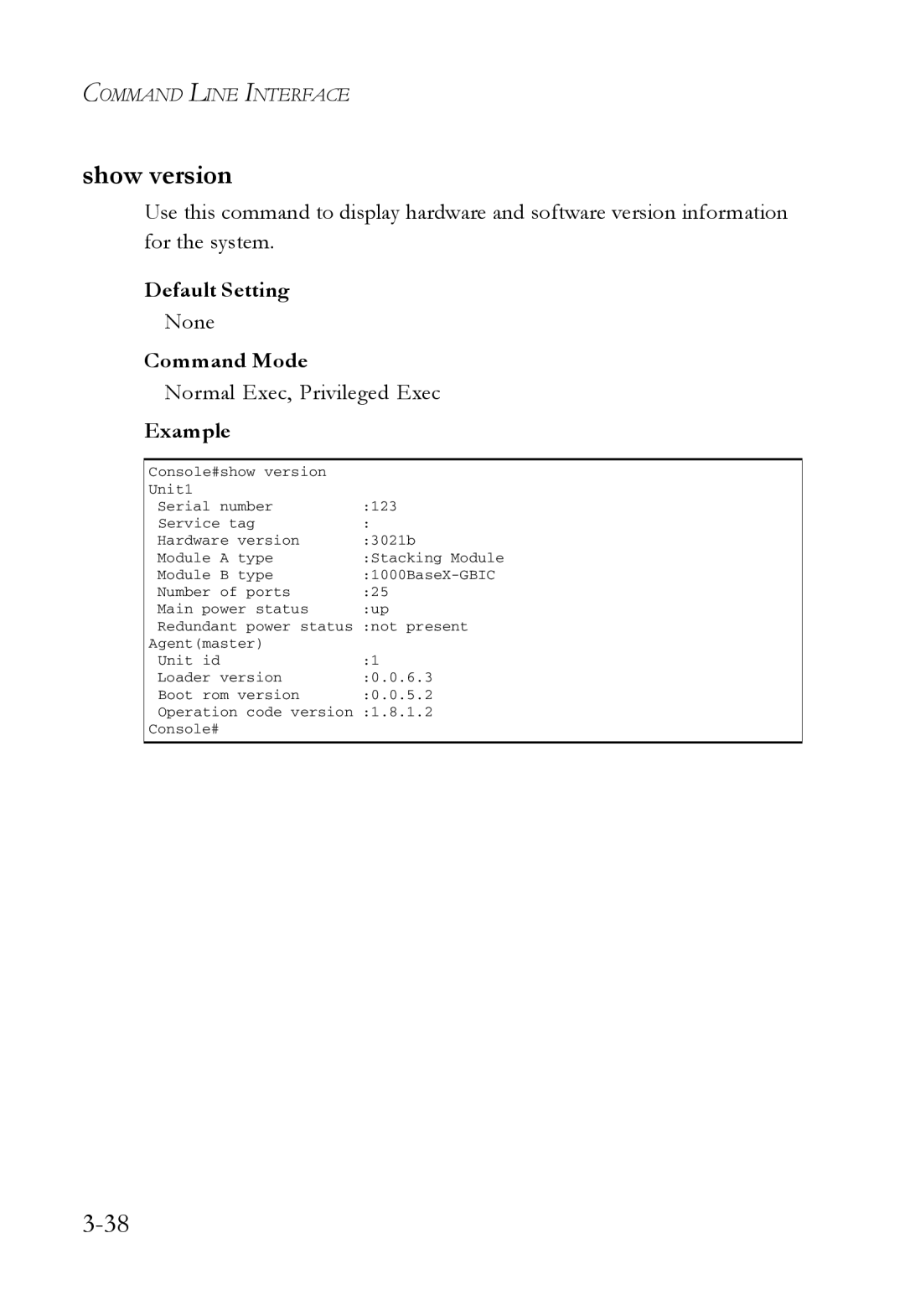 SMC Networks SMC7724M/VSW manual Show version 