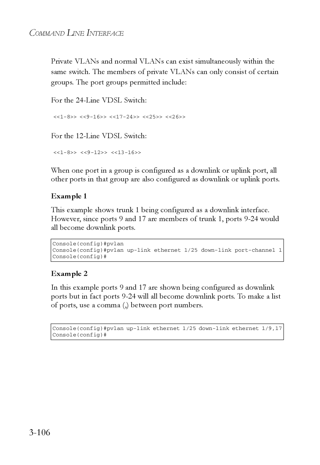 SMC Networks SMC7724M/VSW manual 106, For the 12-Line Vdsl Switch 