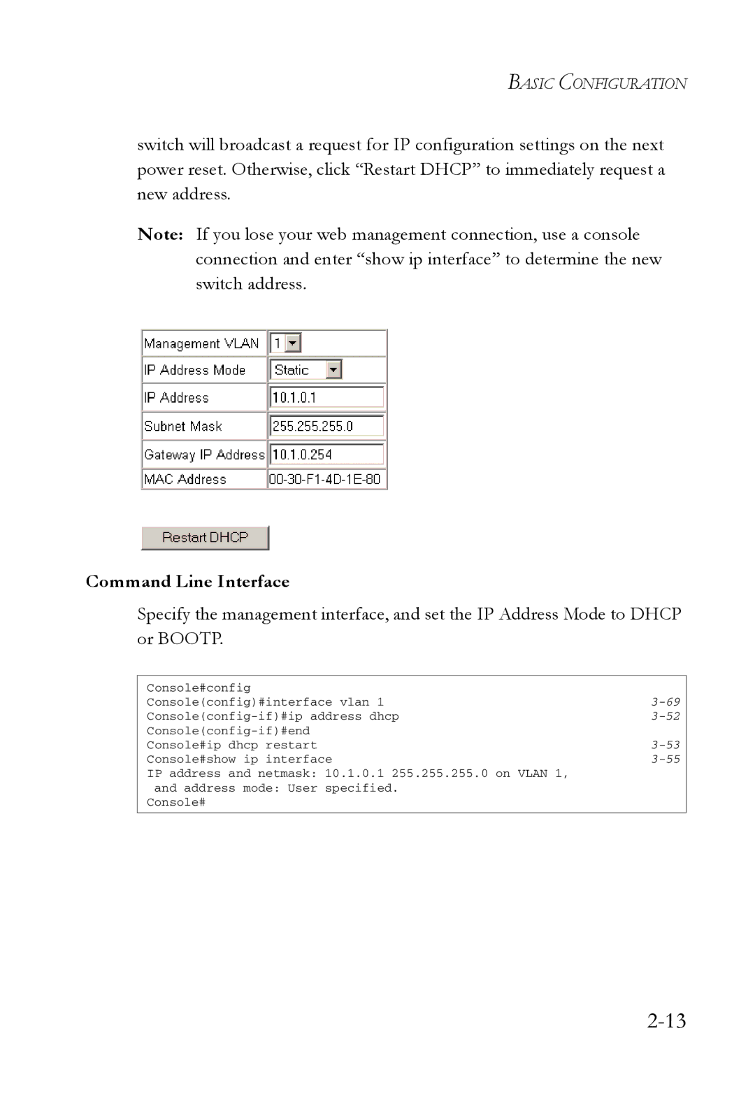 SMC Networks SMC7724M/VSW manual Command Line Interface 