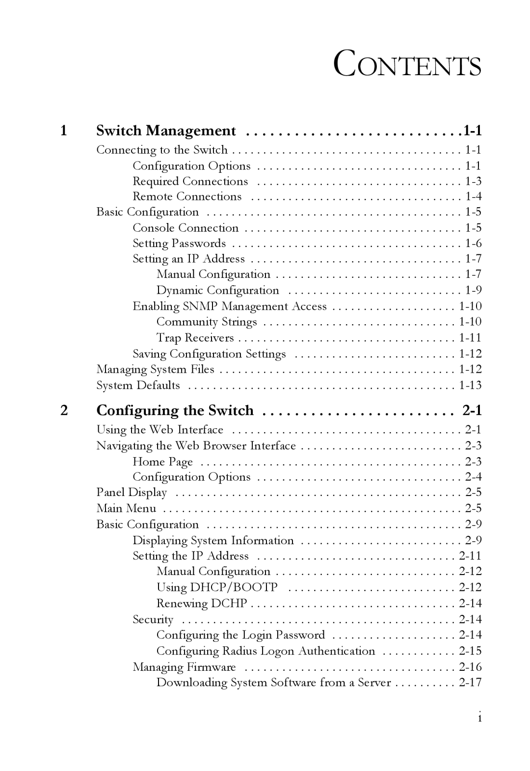 SMC Networks SMC7724M/VSW manual Contents 