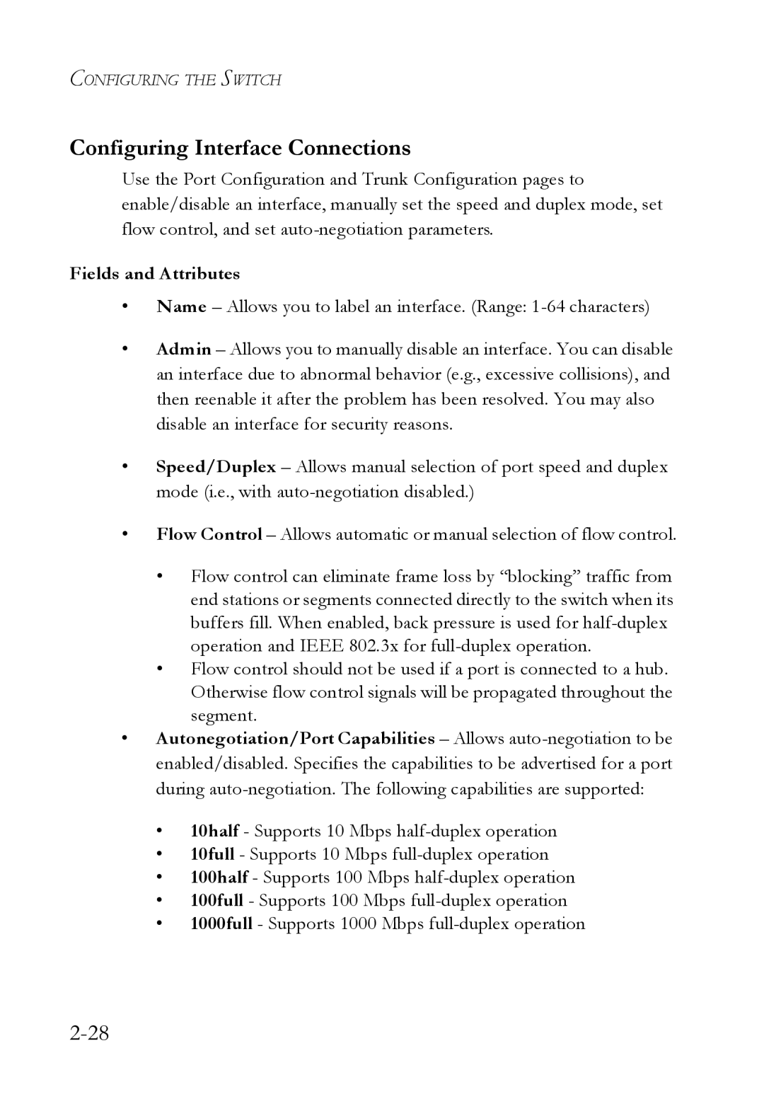 SMC Networks SMC7724M/VSW manual Configuring Interface Connections 