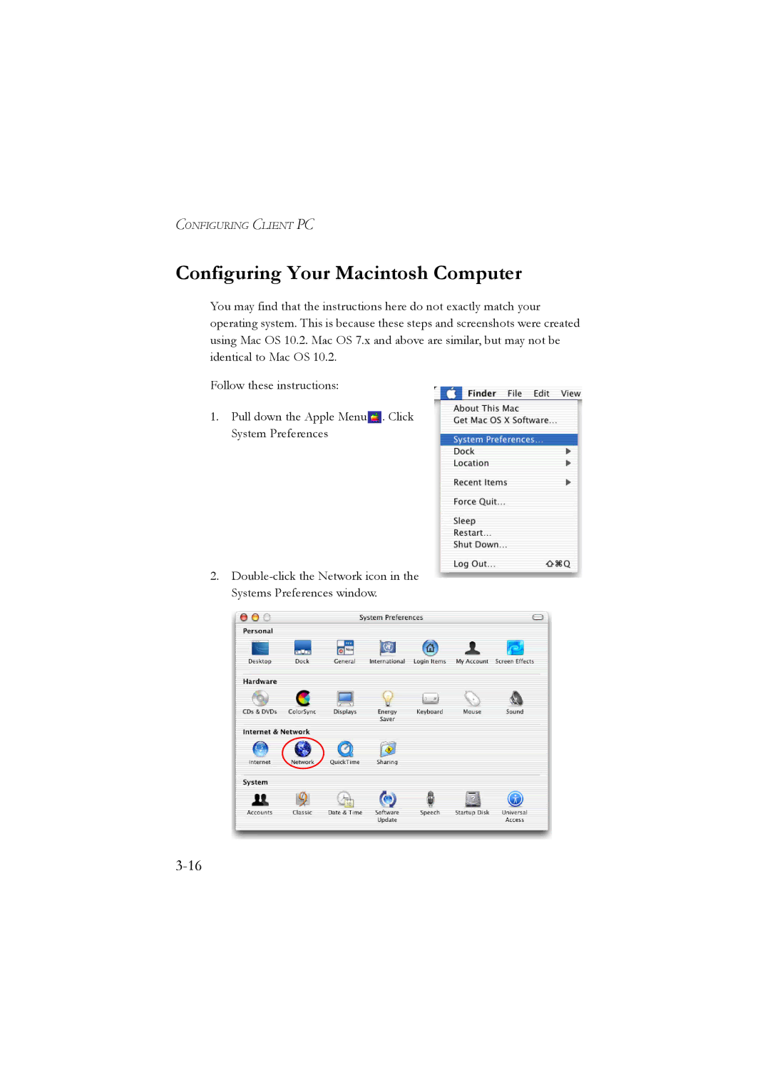 SMC Networks SMC7804WBRA manual Configuring Your Macintosh Computer 