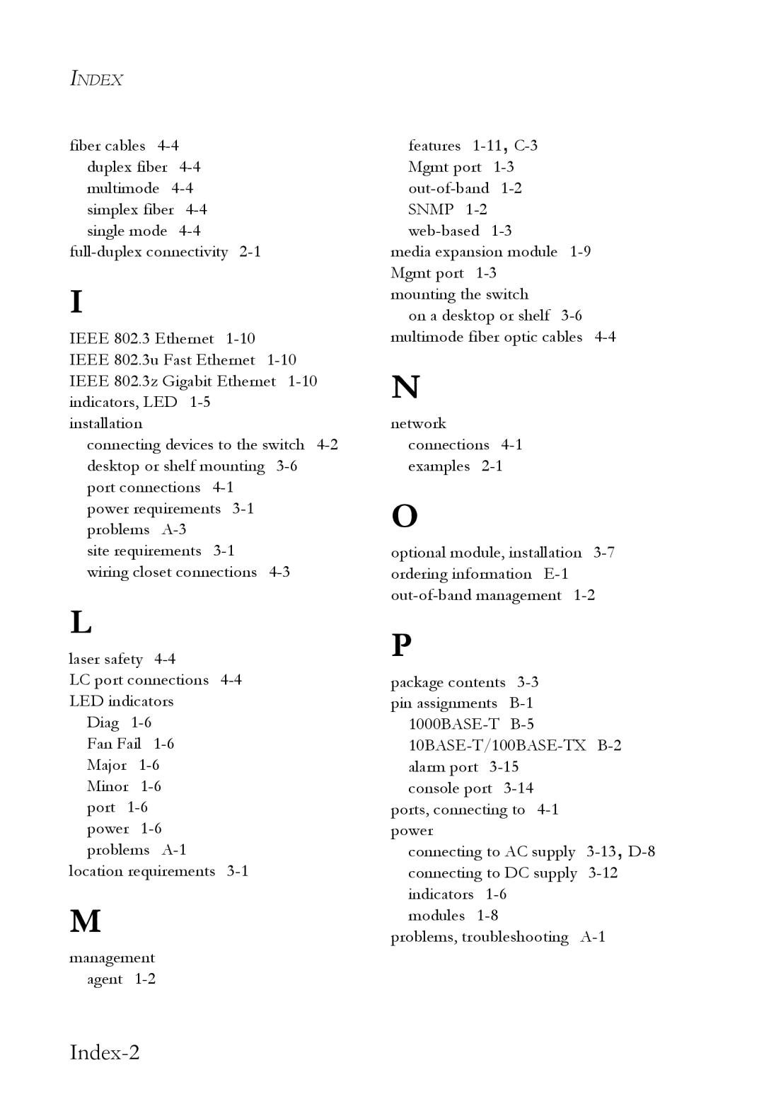 SMC Networks SMC7824M/ESW manual Index-2 