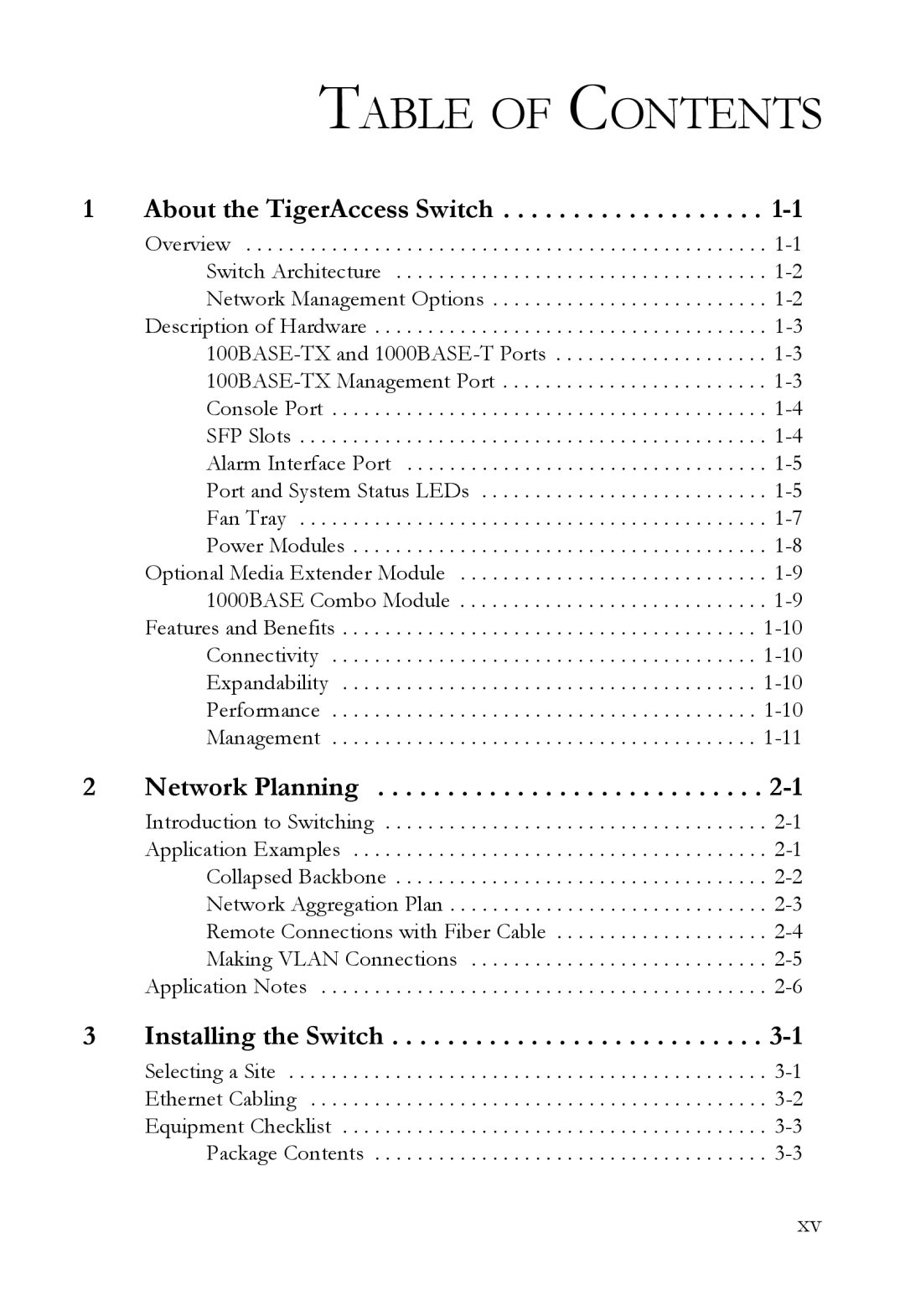 SMC Networks SMC7824M/ESW manual Table of Contents 