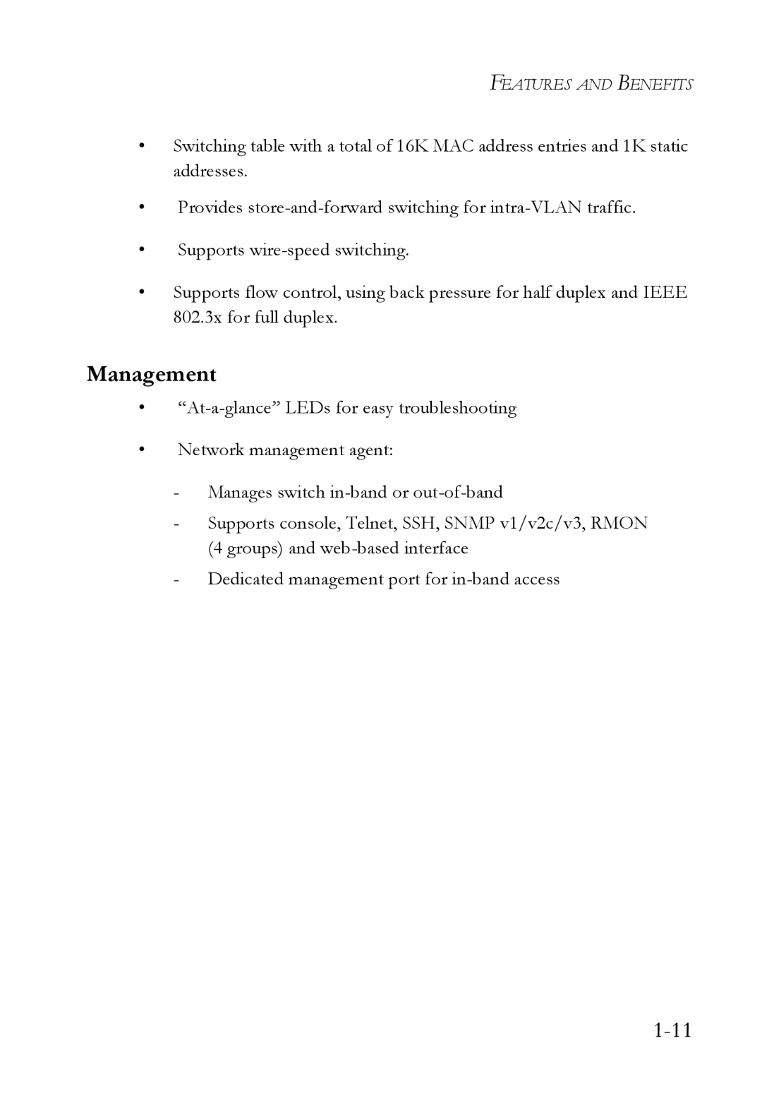 SMC Networks SMC7824M/ESW manual Management 