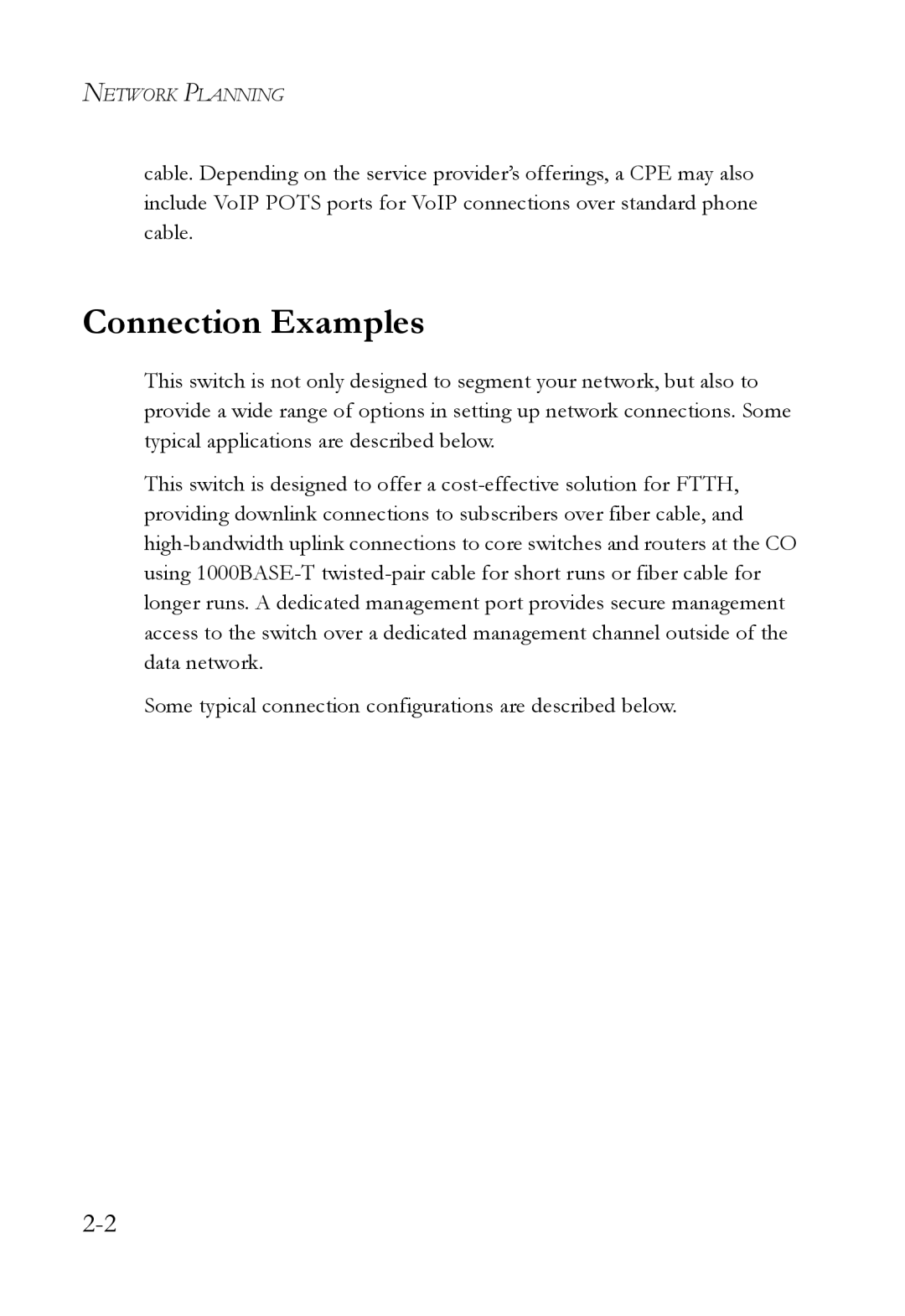 SMC Networks SMC7824M/FSW manual Connection Examples 