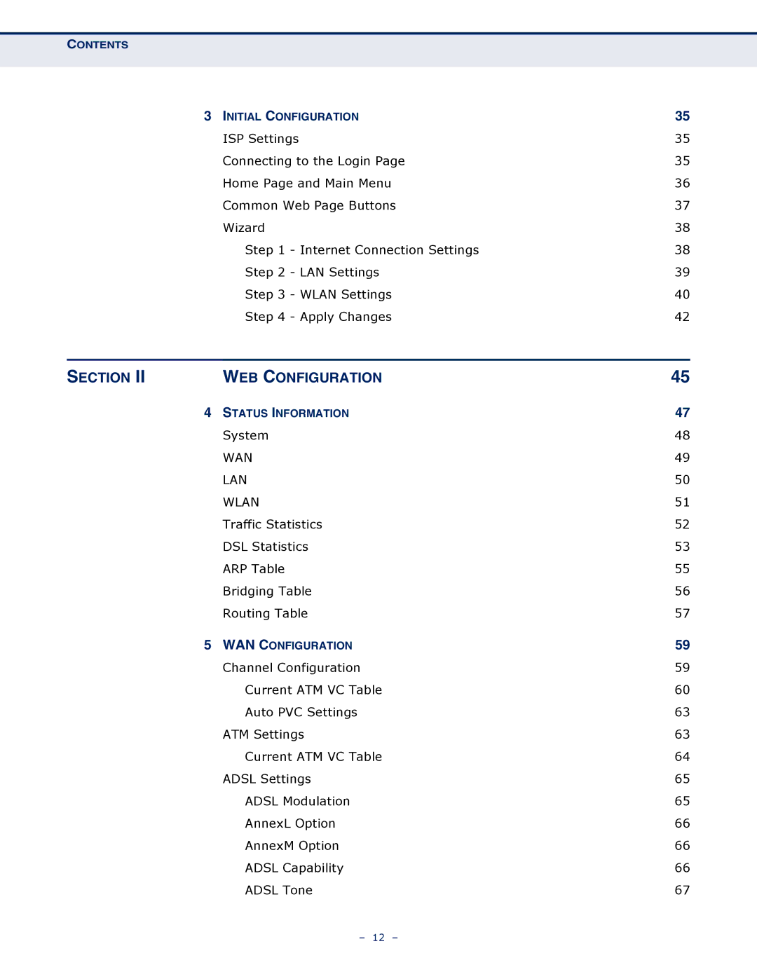 SMC Networks SMC7901WBRA2 B1 manual WEB Configuration, WAN LAN Wlan 