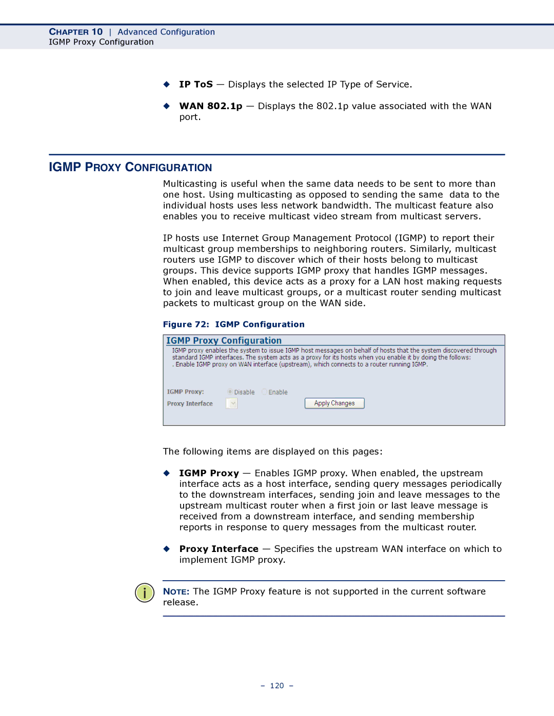 SMC Networks SMC7901WBRA2 B1 manual Igmp Proxy Configuration, Igmp Configuration 