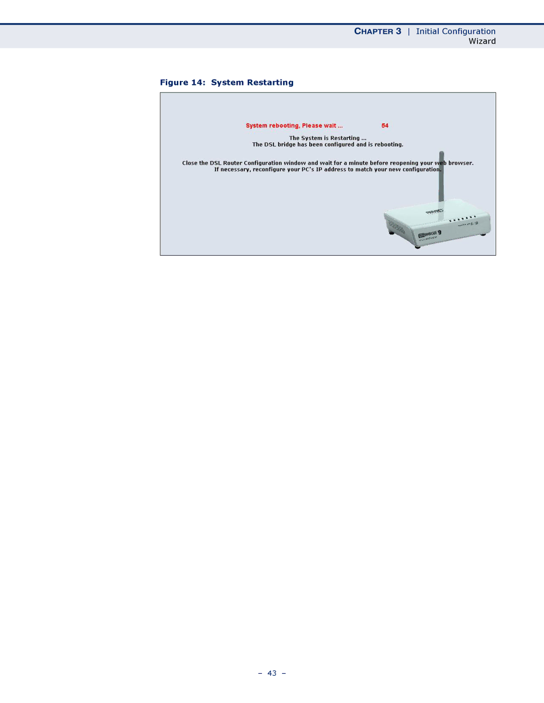 SMC Networks SMC7901WBRA2 B1 manual System Restarting 