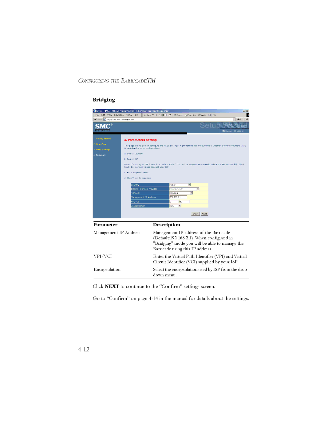 SMC Networks SMC7904BRB2 manual Bridging 