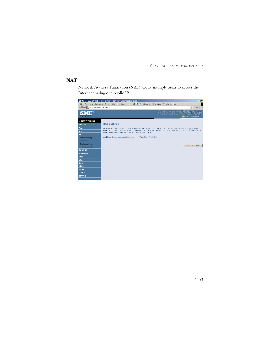 SMC Networks SMC7904BRB2 manual 4-33, Configuration Parameters 