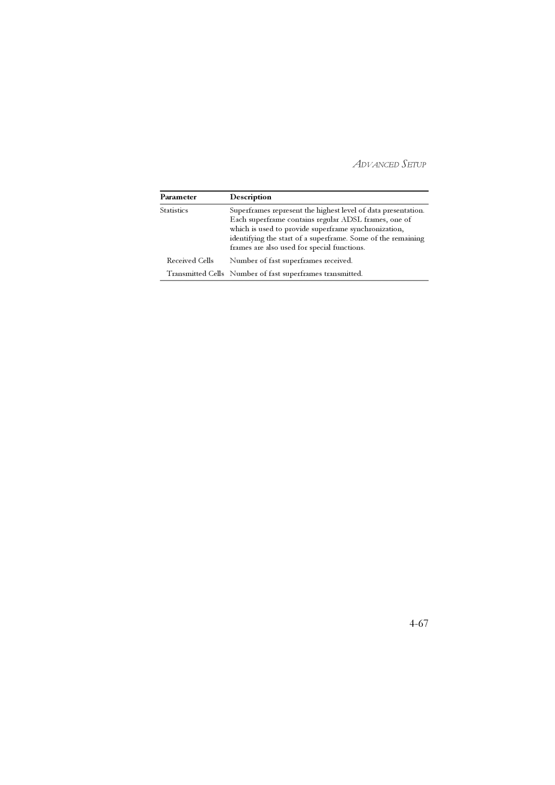 SMC Networks SMC7904WBRB, SMC7904WBRA manual Parameter Description 