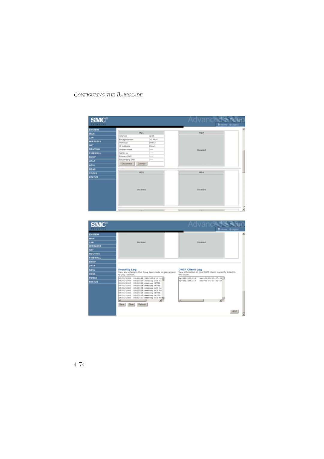 SMC Networks SMC7904WBRA, SMC7904WBRB manual Configuring the Barricade 