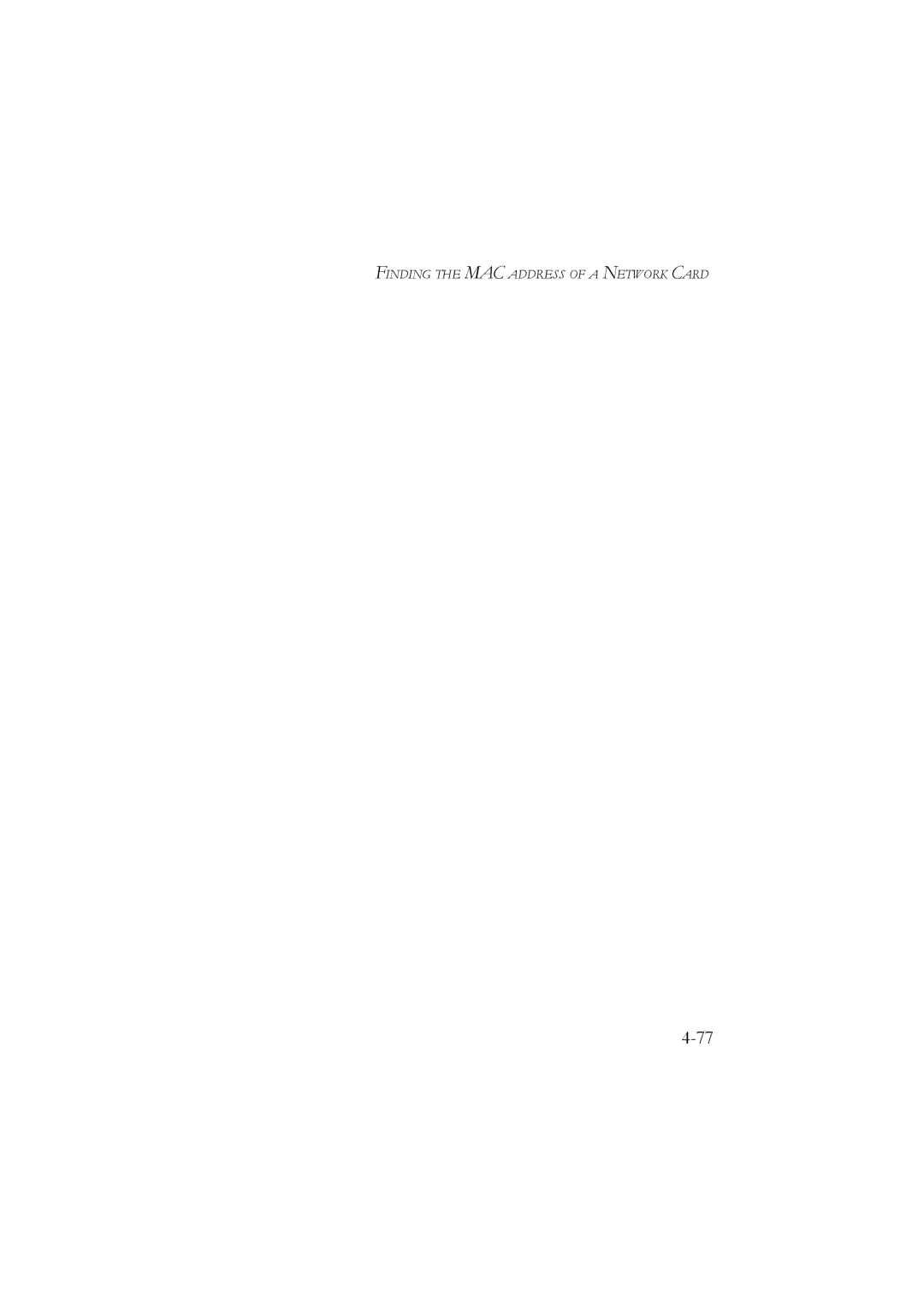 SMC Networks SMC7904WBRB, SMC7904WBRA manual Finding the MAC Address of a Network Card 