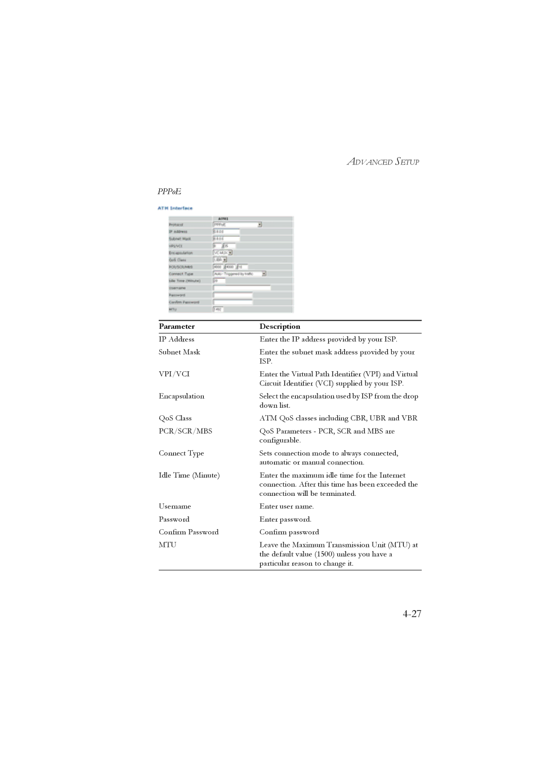 SMC Networks SMC7904WBRB, SMC7904WBRA manual PPPoE 