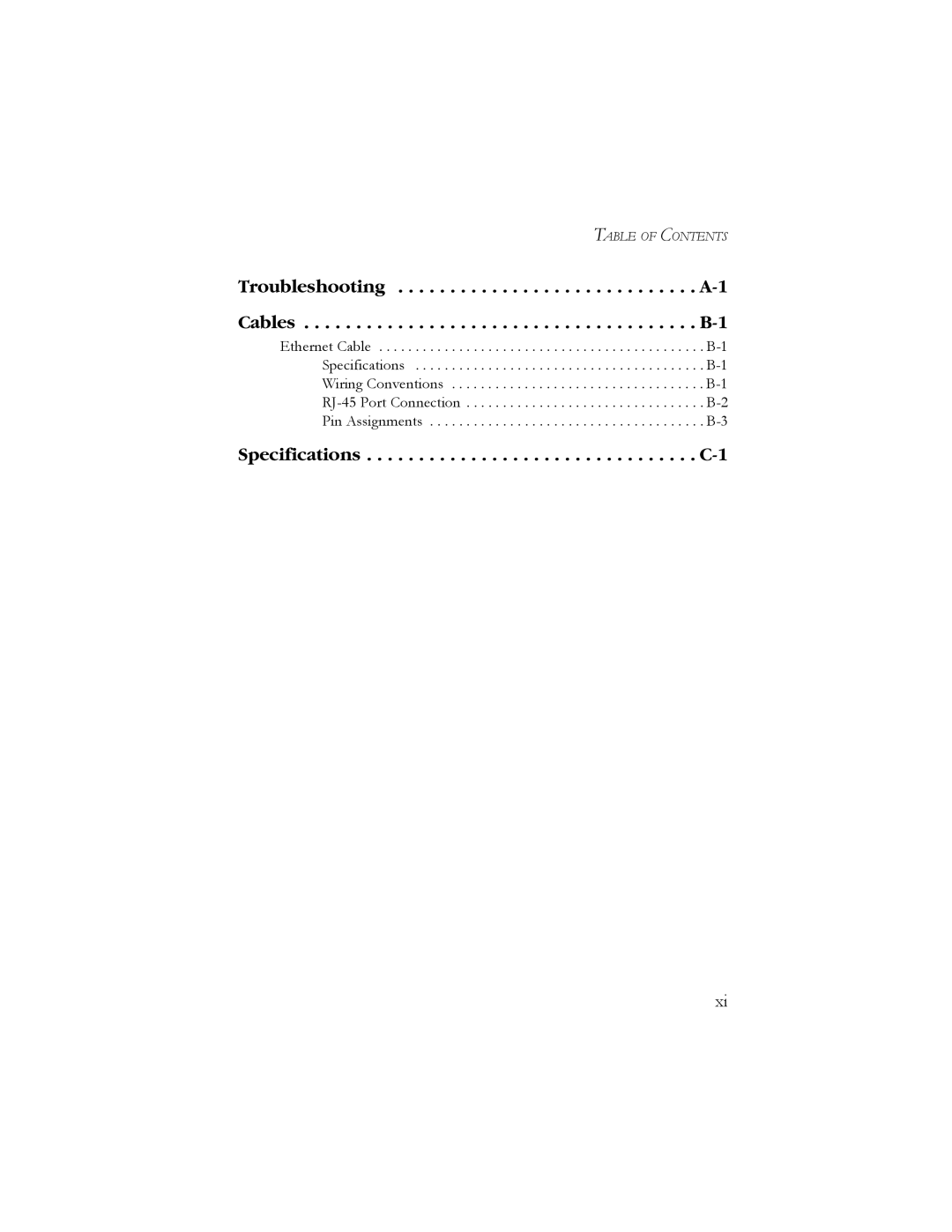 SMC Networks SMC7904WBRA2 manual Table of Contents 