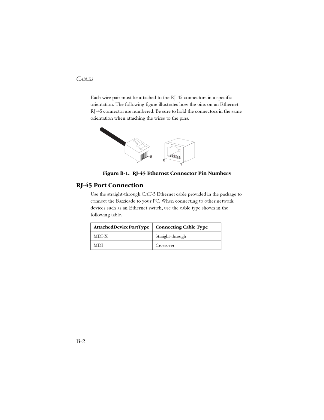 SMC Networks SMC7908VoWBRA manual RJ-45 Port Connection, Mdi-X 