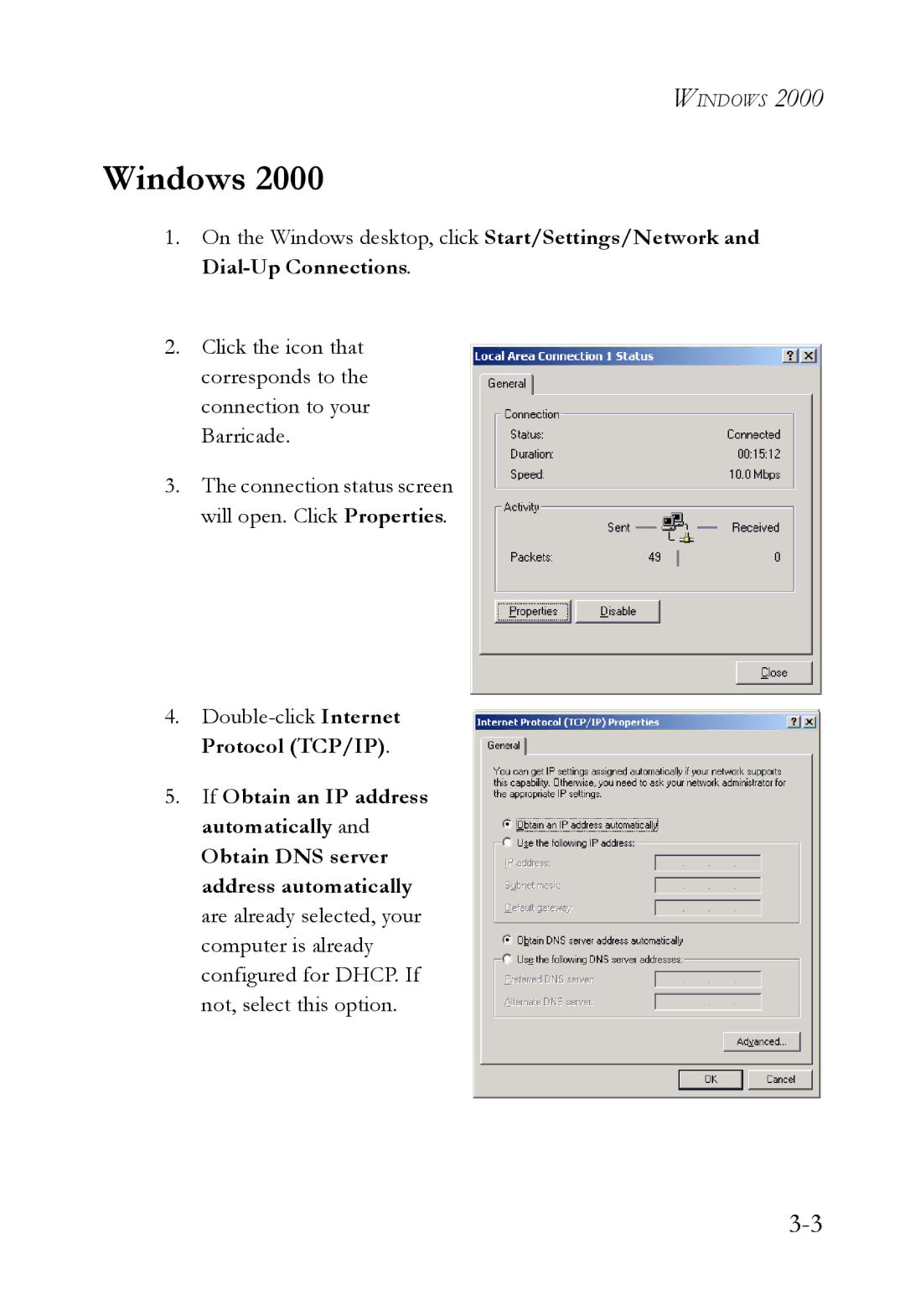 SMC Networks SMC7908VoWBRA2 manual Windows 