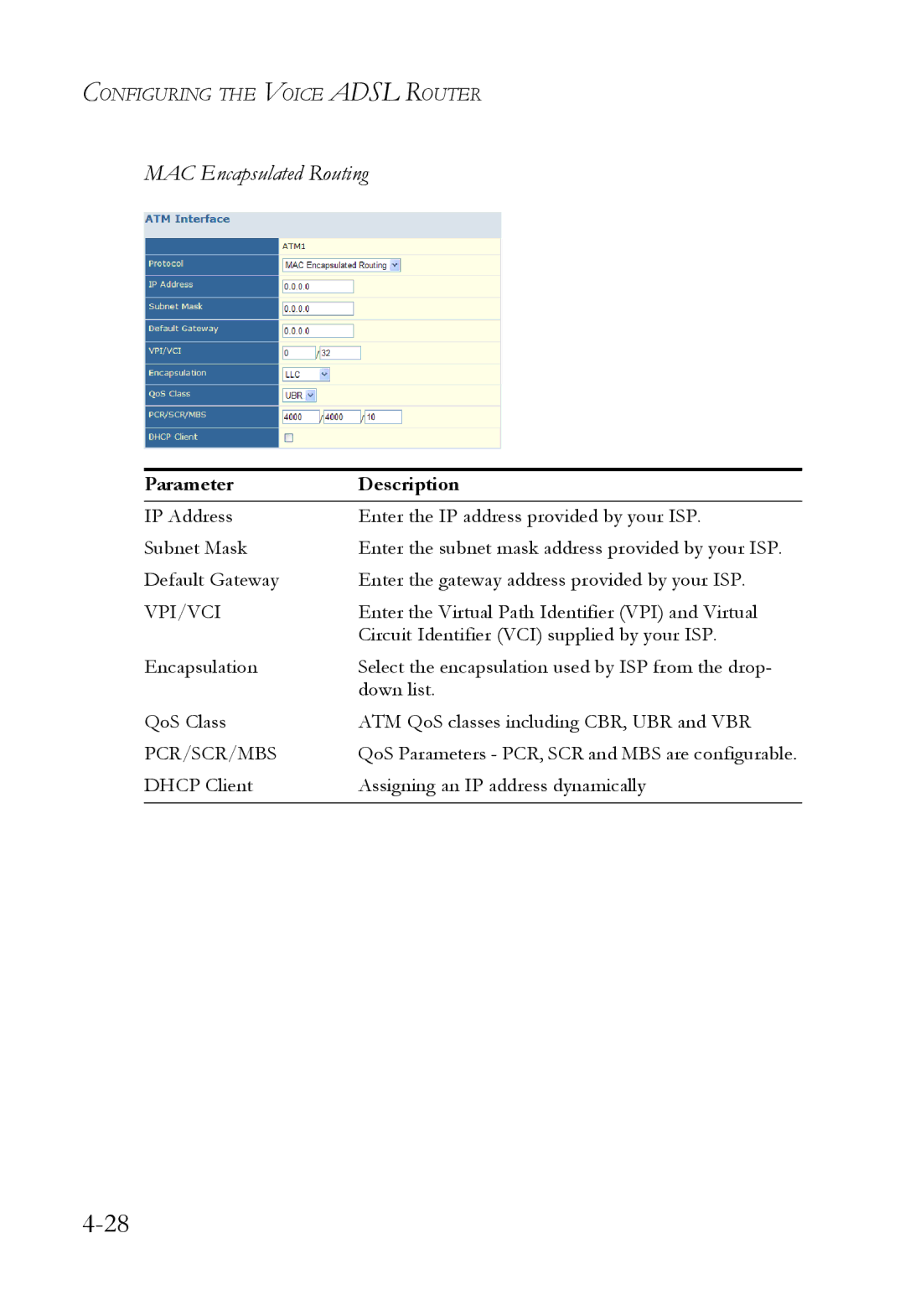 SMC Networks SMC7908VoWBRA2 manual MAC Encapsulated Routing 