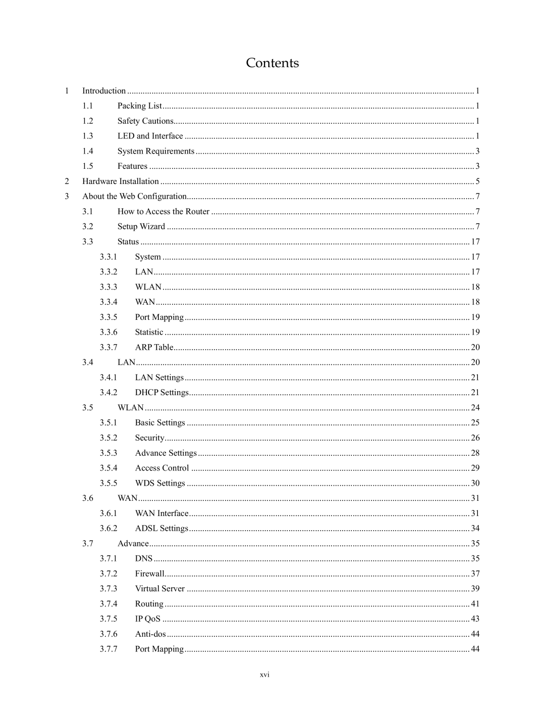 SMC Networks SMC790WBRA4 manual Contents 