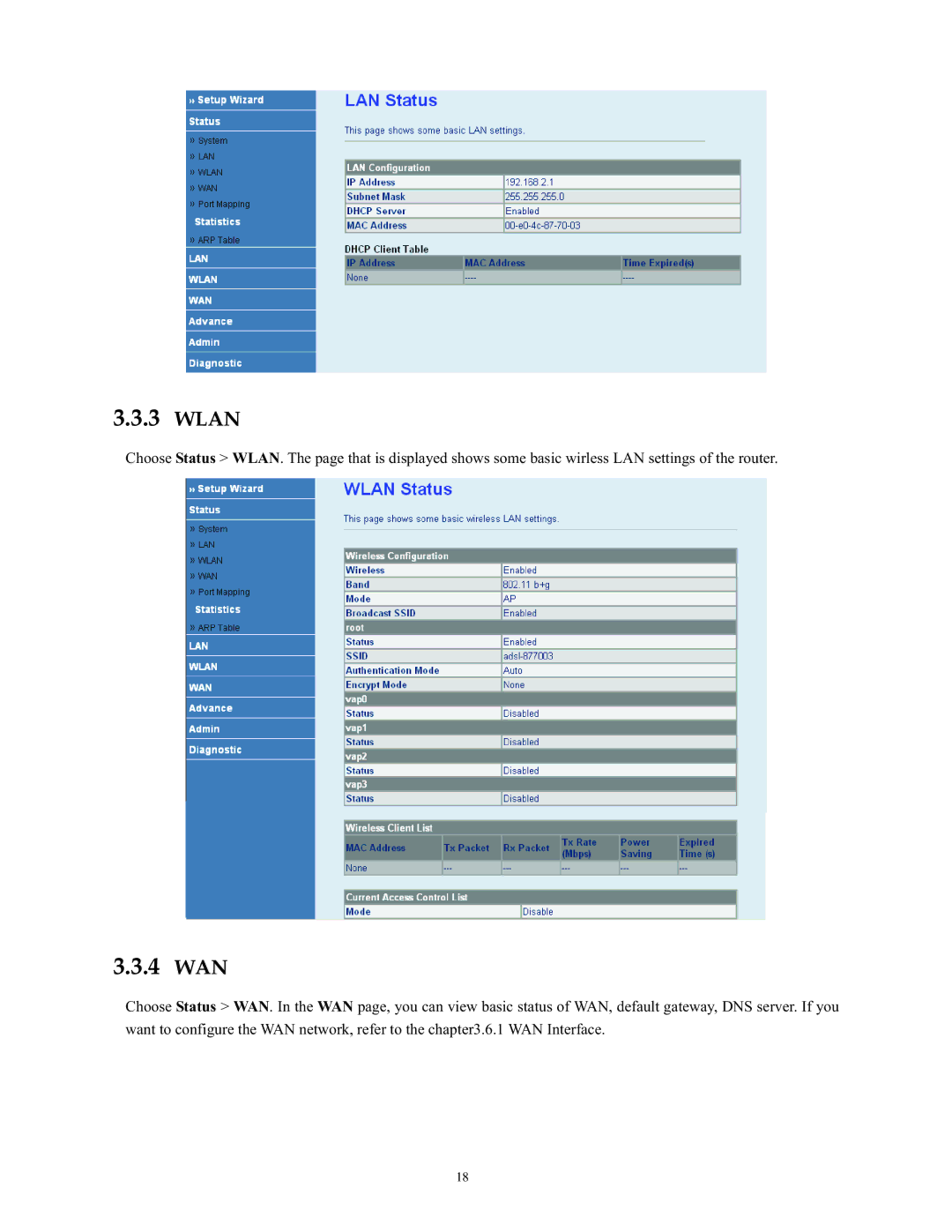 SMC Networks SMC790WBRA4 manual Wlan, 4 WAN 