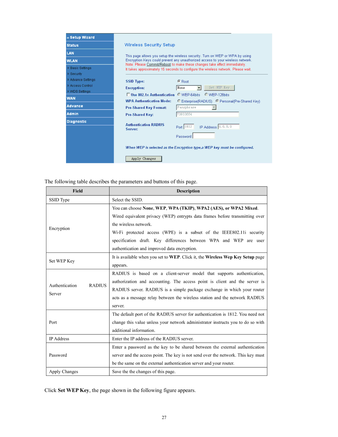 SMC Networks SMC790WBRA4 manual Radius 