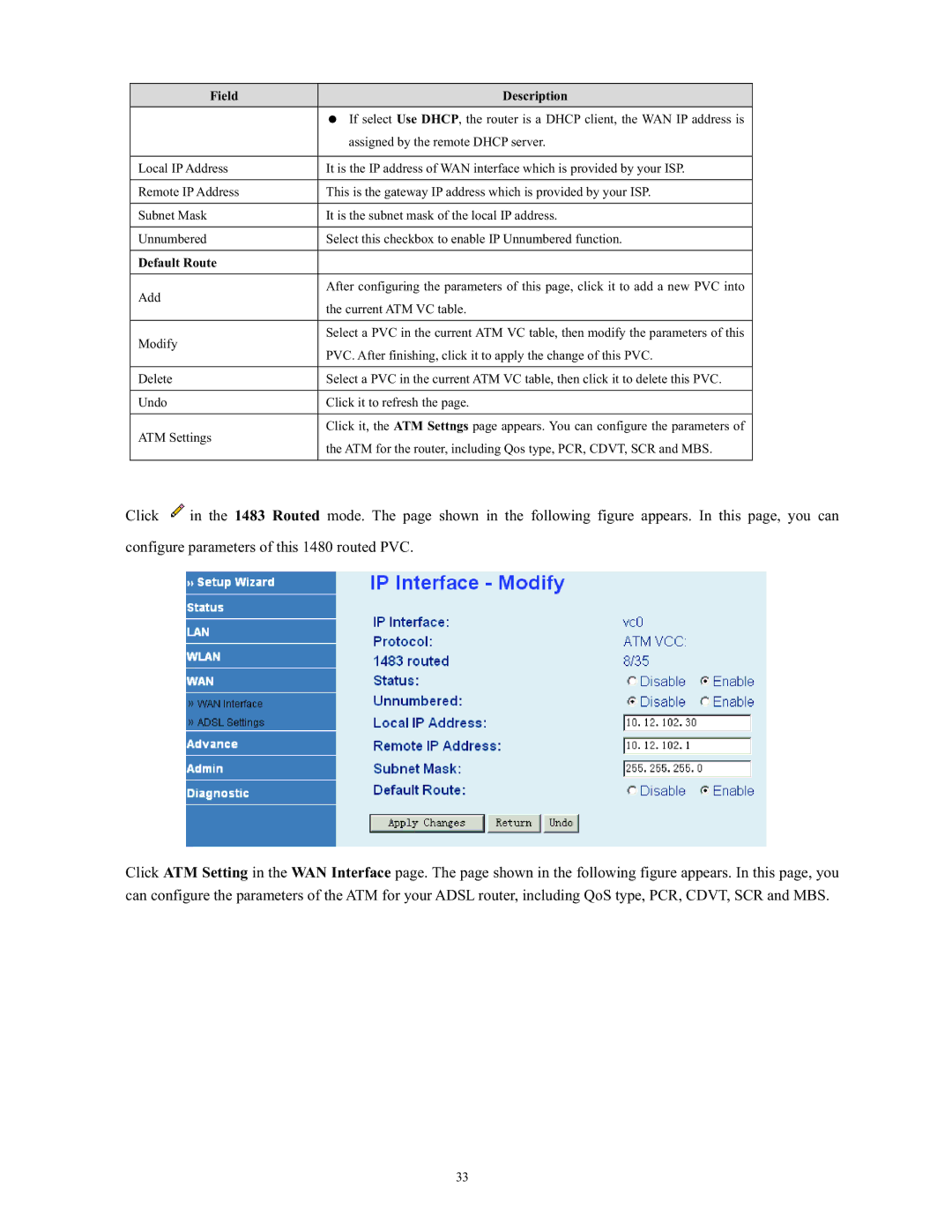 SMC Networks SMC790WBRA4 manual Default Route 