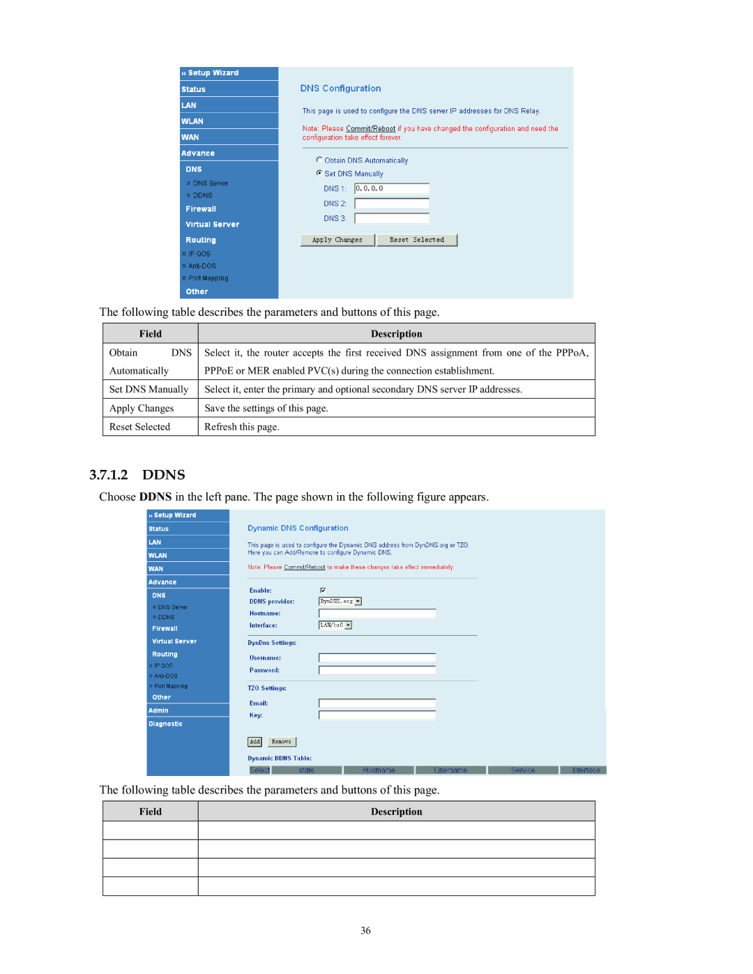 SMC Networks SMC790WBRA4 manual Ddns, Dns 