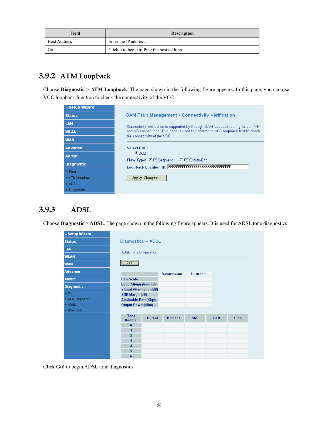 SMC Networks SMC790WBRA4 manual ATM Loopback, Adsl 