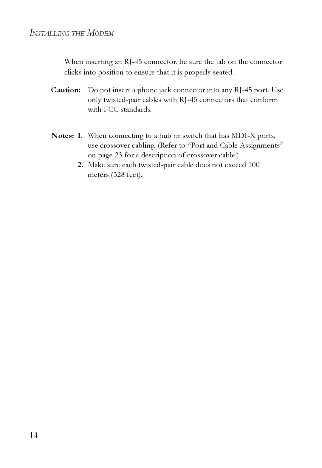 SMC Networks SMC8011CM manual Installing the Modem 