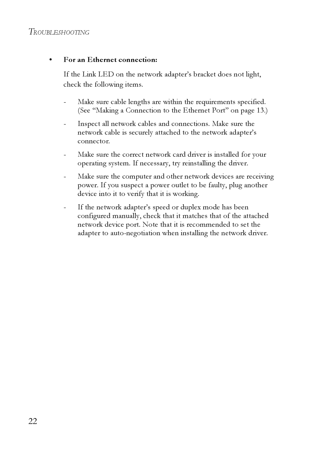 SMC Networks SMC8011CM manual For an Ethernet connection 