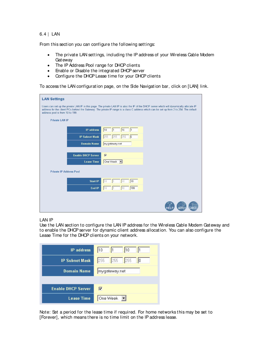 SMC Networks SMC8013WG manual Lan Ip 