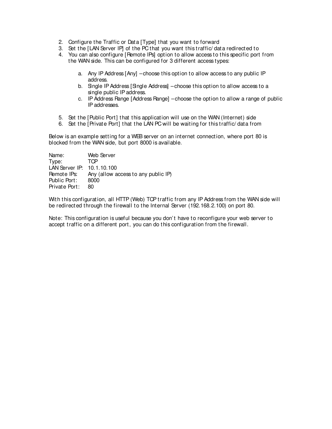 SMC Networks SMC8013WG manual Tcp 