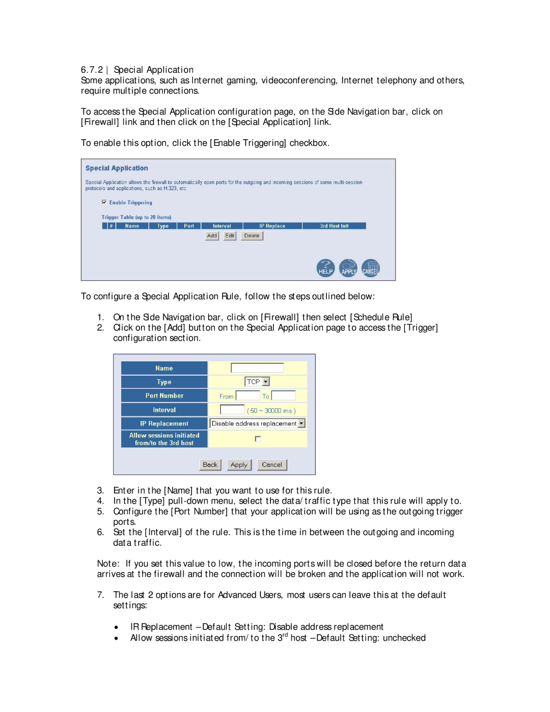 SMC Networks SMC8013WG manual Special Application 