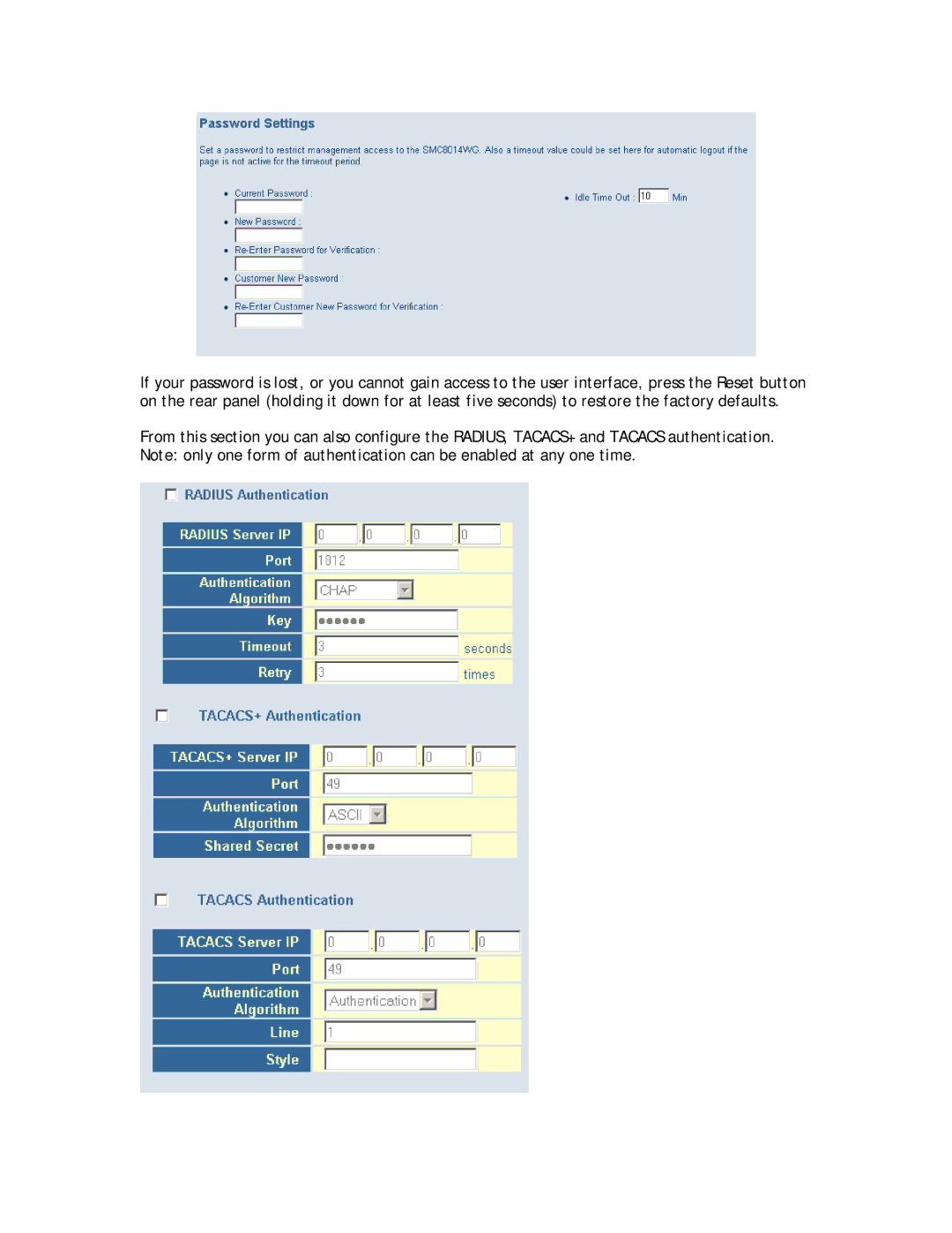 SMC Networks SMC8014W-G manual 