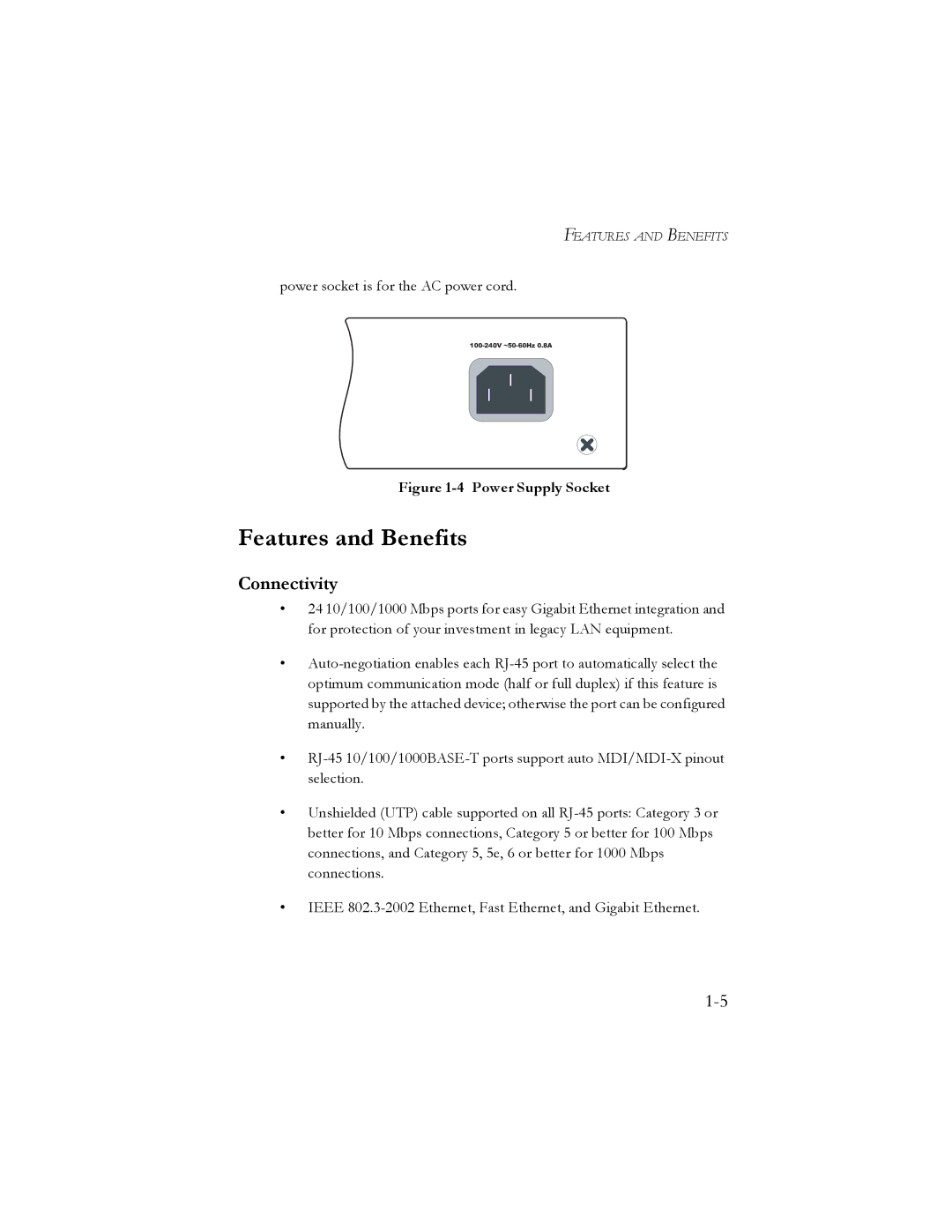 SMC Networks SMC8024L2 manual Features and Benefits, Connectivity 