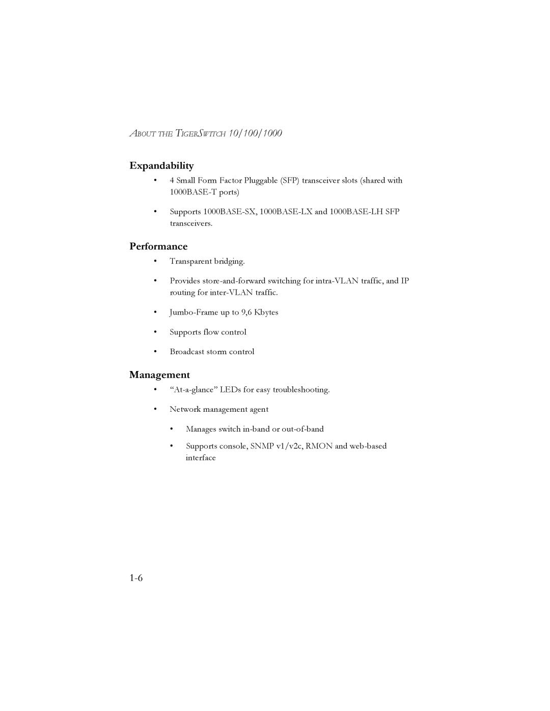 SMC Networks SMC8024L2 manual Expandability, Performance, Management 