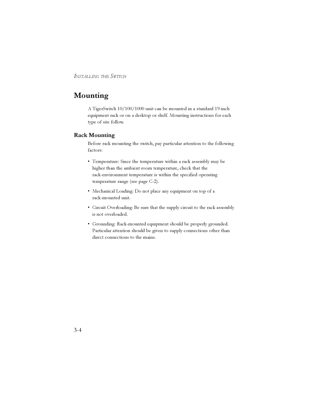 SMC Networks SMC8024L2 manual Rack Mounting 