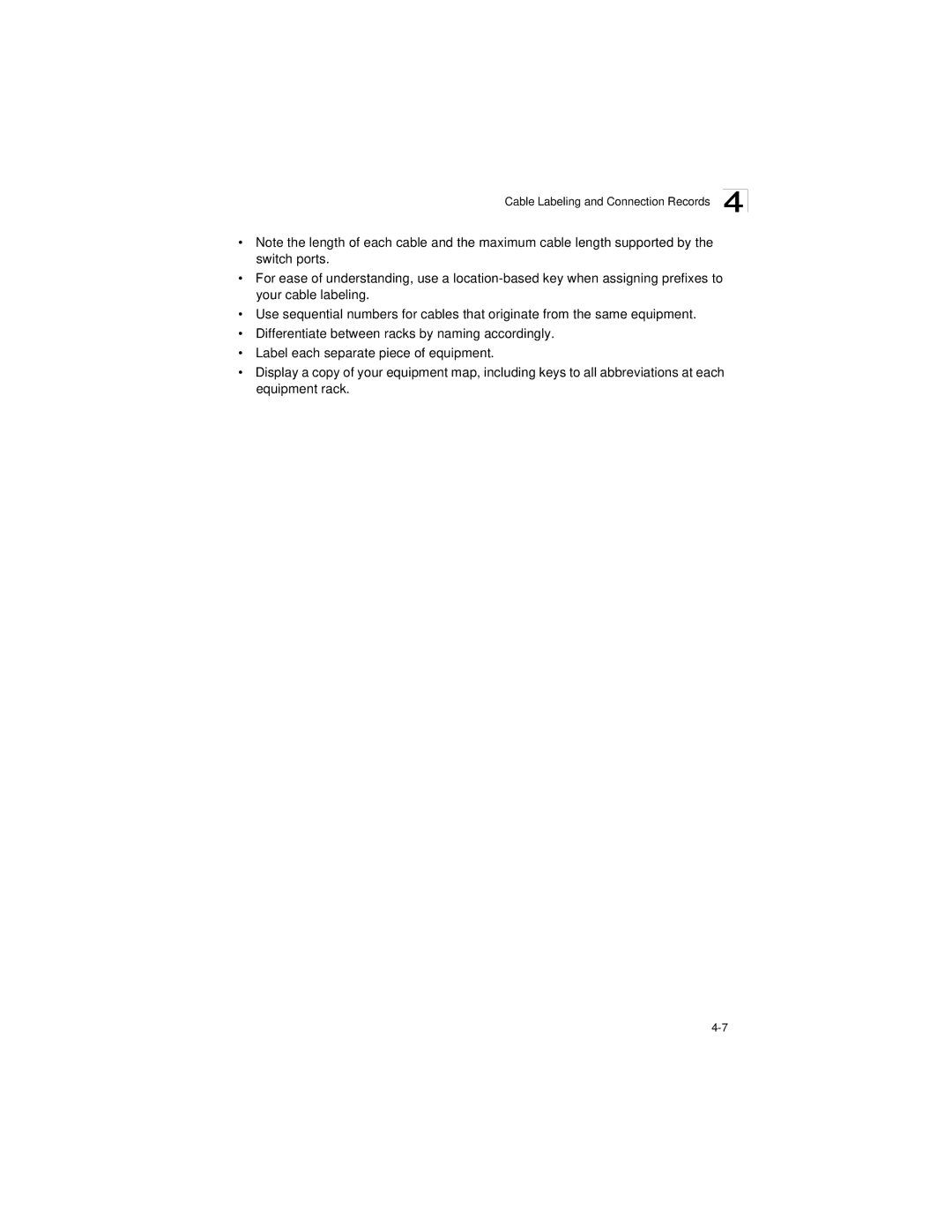 SMC Networks SMC8124PL2 manual Cable Labeling and Connection Records 