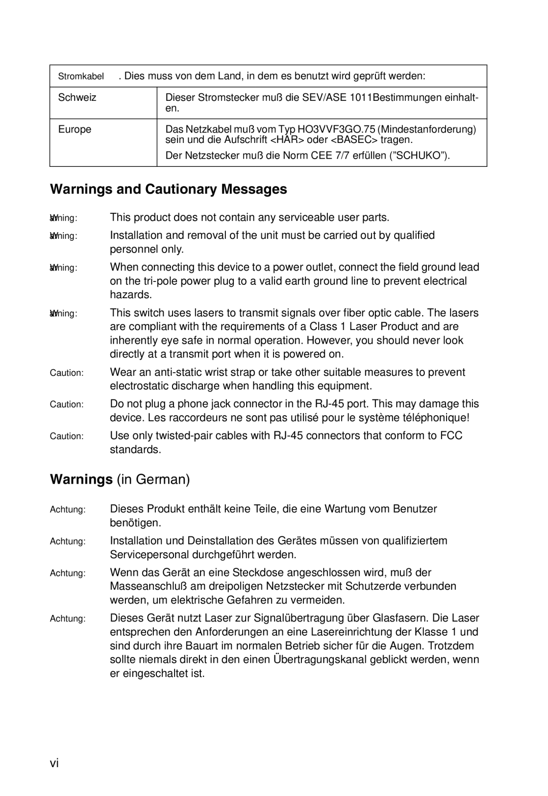 SMC Networks SMC8126L2 manual Sein und die Aufschrift HAR oder Basec tragen 