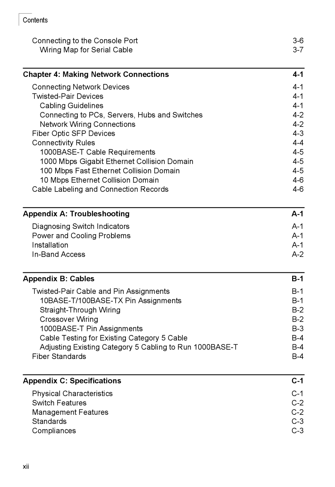 SMC Networks SMC8126PL2-F manual Appendix a Troubleshooting 